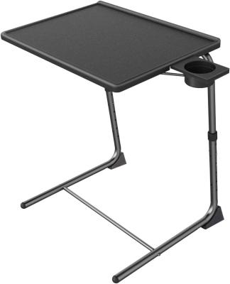 China Adjustable Folding Tv Tray Table for Livingroom Home Furniture 6 Heights and 3 Tilt Angles for sale