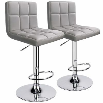 China Modern Design Home Bar Stool with Back and Adjustable Swivel in Customized Color for sale