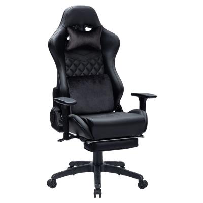 China Office Gaming Chair with Footrest High Back Adjustable PU Leather Modern Design for sale