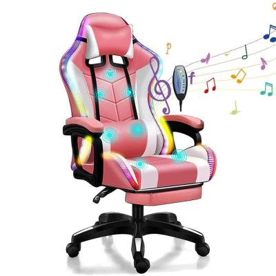 China OEM ODM RGB Gaming Chair with 7 Points Massage Speakers and Customizable Features for sale