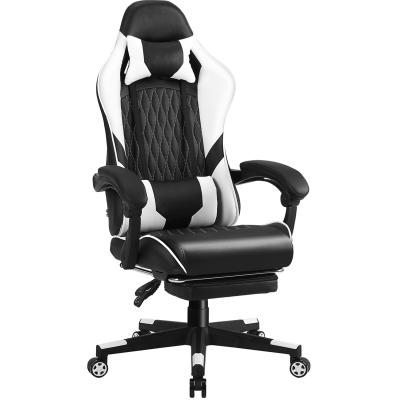 China Competitive Iron Metal Computer Racing Gaming Chair with Footrest and Lumbar Support for sale