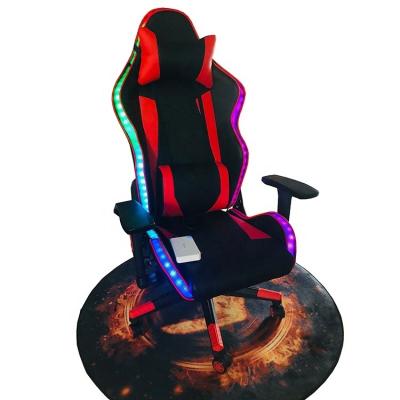 China RGB LED Gaming Chair Comfortabele en professionele draaiende rolstoel voor commerciële Te koop