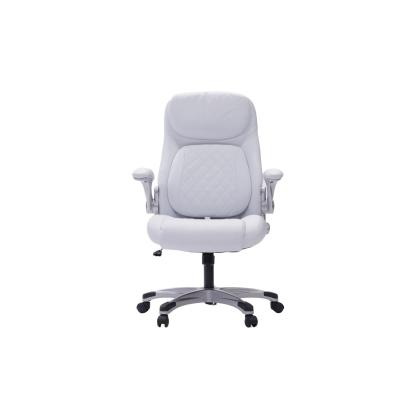 China Comfortable PU Leather Office Chair with Lumbar Support 27.55D x 26.77W x 43.3H Inch for sale