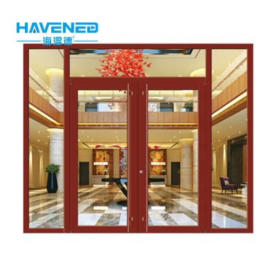 China Front Door For Sale Stainless steel floor spring door sound insulation double spring door exterior door high quality design for sale