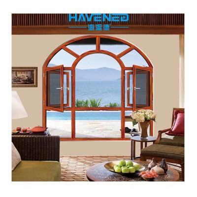 China German Hardware Aluminum Alloy Casement Window Heat Insulation Inner Waterproof Rolling Adjustable Window for sale