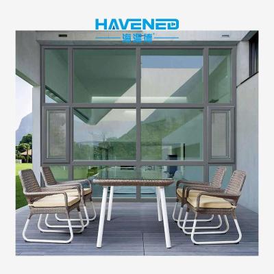 China Insulated Aluminum Rolling Windows Double Glazed Floor To Ceiling Windows Triple Glazed Casement Windows for sale