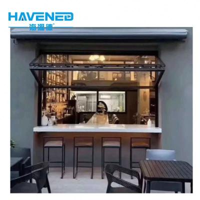 China Modern Swing Design Folding Window Aluminum Alloy Sliding Windproof Through Folding Window for sale