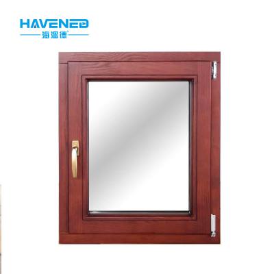 China Swing USA Latest Design Cheap Aluminum Clad Wood Crank Casement Window for sale