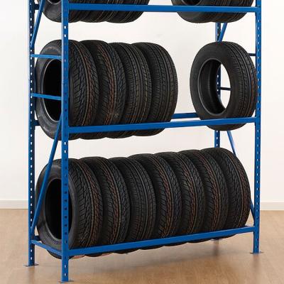 China Corrosion Protection Tire Rack Stacking Storage Rack System Tire 3 Can Rack Organizer for sale