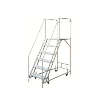 China Universal Insulation Ladders Customization Factory Warehouse Metal Ladder With Wheel for sale