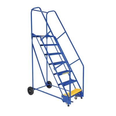 China Insulation Ladders Super Quality Customized Steel Rolling Warehouse Ladder for sale