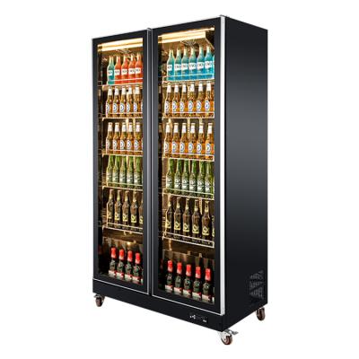 China Wall Mounted Single-temperature Refrigeration Equipment Display Glass Door Beer Cooler for sale