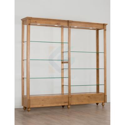 China Professional Custom Customized Glass Round Display Showcase ,Glass Rack Showcase Display Cabinet for sale