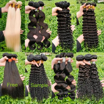 China Kinky Curl Top ranking 100% Virgin Cuticle Aligned Human Hair Bundles vendors brazilian body wave human hair weaves bundles Extension for sale