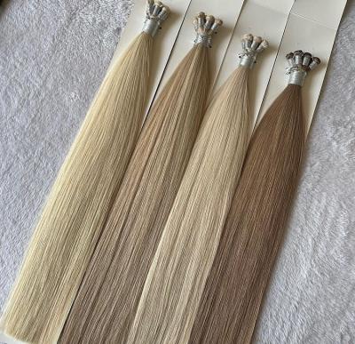 China Wholesale Curly Loop Best Quality Hair Hand Tied Hair Weft Extension Virgin Human Remy Hand Tied Wet Skin Hair Extension For Sew In for sale