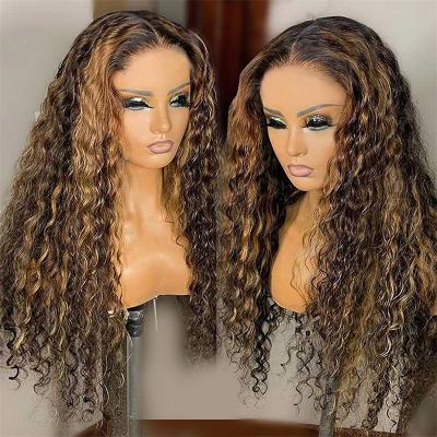 China Wholesale 100% Real Mink Brazilian Piano Highlight Body Wave Body Wave Lace Front Hair Wigs Ombre Colored Wigs for sale