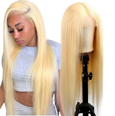 China Beautiful Color Body Wave 613 Hd Straight Lace Front Human Hair Wig for sale