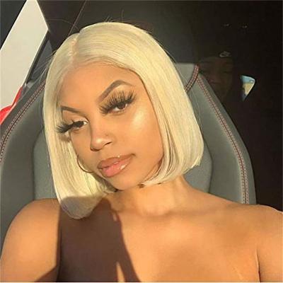 China Directly High Quality With Lower Price 13x6 Lace Front Curly 613 Wig Hair Wigs For Colored Women 1b/613 Bob for sale