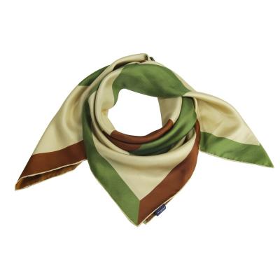 China Hot Selling Women Luxury Soft Feeling Custom Made Hand Rolled Edge Scarf Silk Shawl for sale