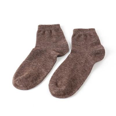 China Solid Color Sustainable Unisex Thick Winter Knitted Cashmere Warm Woolen Snowfall Socks for sale