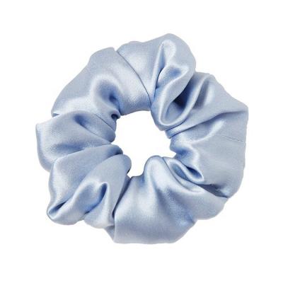 China Environmental Friendly Custm Logo Printed Satin Scrunchies Hair Ties Women Fashion Silk Scrunchies For Hair for sale