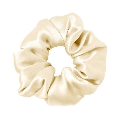 China Environmental Friendly Factory Custom Design 100% Mulberry Silk Hair Scrunchies For Teens Girls Hair for sale