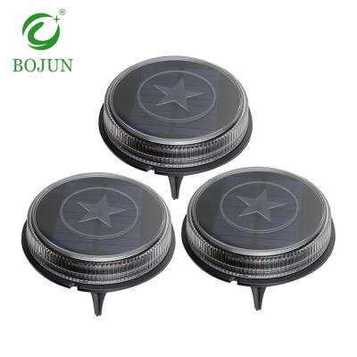 China Light Controlled Double Weight Switch Light Controlled Double Weight Switch ABS Waterproof Ip66 Smd Outdoor Round Led Solar Lawn Lamp for sale