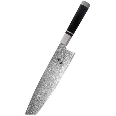 China Hot Selling Viable 67 Layers Damascus Steel Core Santoku Chef Knives Kitchen Knife for sale