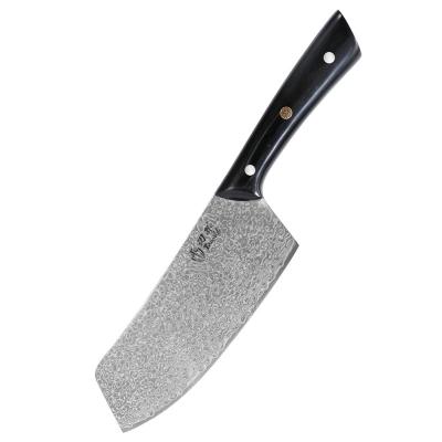 China Viable Professional Cleaver Knife 67 Layer Damascus Kitchen High Carbon Steel Carving Knife for sale