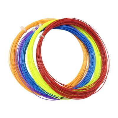 China Bdminton racket wholesale custom logo 0.76mm one single PVC bag badminton string for badminton racket for sale