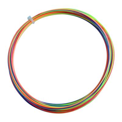 China Strong elastic nylon 0.64mm line badminton racket Bdminton racket rainbow string for sale