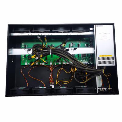 China With power supply 847 857 857S B85 B75 65MM 70MM gpu 6 8 12 motherboard kit case with 8 PSU PCI-E 65mm SSD computer case 4 fan. 128G of 2000w gpu for sale