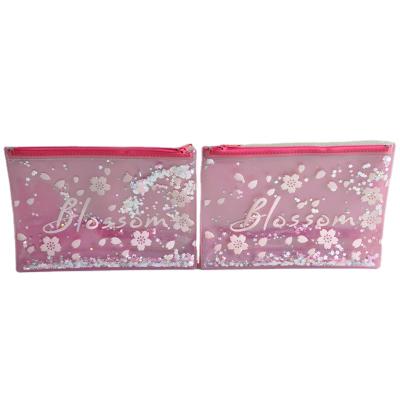 China Schools & Offices Sakura Liquid Pen Pouch With Shiny Glitter Inside for sale