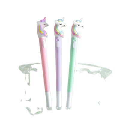 China Kawaii Stationery Gift Sets Kawaii Stationery Gift Sets Animal Unique Cute Ballpen Point LED Light Tip Ball Pen Gel Pen for sale