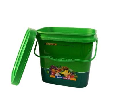 China PP Guaranteed Quality Unique Square Bucket With Plastic Lid Pail For Sale for sale