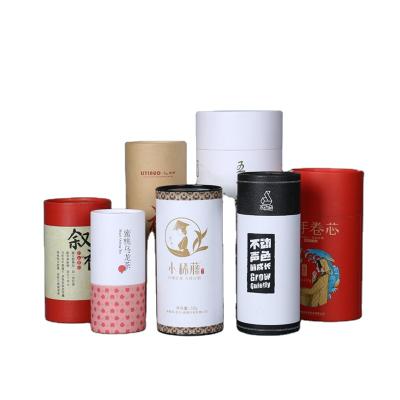 China Low MOQ Biodegradable Customized Eco Friendly Packaging Round Kraft Paper Tube Perfume Custom Packaging for sale