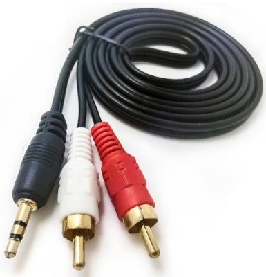 China Multimedia Best Price Black Color CCA Or Cooper AV Cable 3rca To 3rca Cable for sale