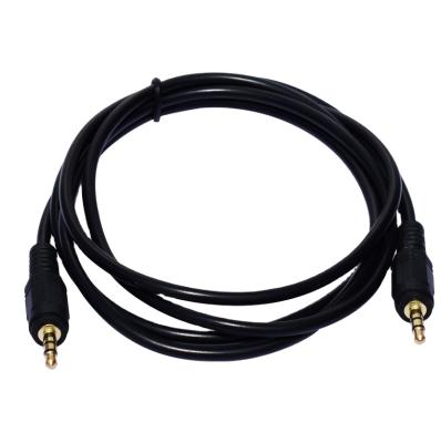 China Multimedia Best Price Black Color CCA Or AV Cable 3.5m Copper Male To 3.5m Male for sale