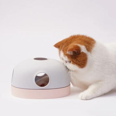 China Small Animals Popular Design Pet Cat Toy With Ball Wholesale Low Price Funny Interactive Cat Toy Set Food Dispenser Goods for sale