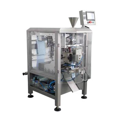 China Chinese Automatic Food Sale Three Servo Packaging Machine Servo Motor Control Down Film Food Packing Machine for sale