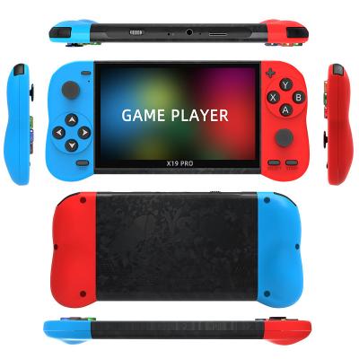 China Game Playing X19 Pro Game Console 8G 5.1 Inch HD Big Screen Handheld AV Support TV Output Multi Joystick Dual Functions Retro Game Player for sale