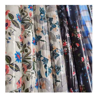 China Wholesale organic 45s woven somali baati printed 100% spun rayon challis fabric for viscous dress for sale