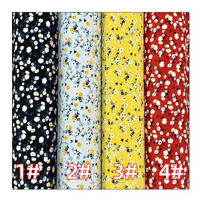 China New Stretch Design Stretch Printing Floral 100% Woven Spandex Fabric Polyester Spandex Fabric 4 Ways for sale