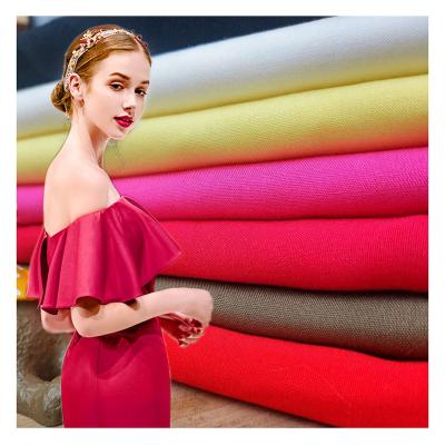 China Wholesale rayon fabric viable cheap price plain dyed solid color 100 viscose 30S 140gsm spun rayon fabrics for sale