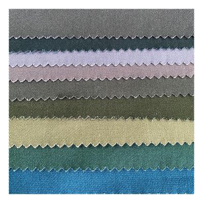 China Hanlin Textile Supply 240gsm 21x16 Woven Organic 100% Cotton Twill Fabric For Mens Clothes for sale