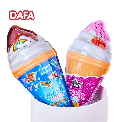 China High Quality Chocolate Snack Candy Toy Ice Cream Pack Chocolate Jam with Toy Cartoon Egg, DAFA FOOD for sale