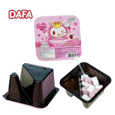 China Chocolate with marshmallow sweet pink chocolate fondue with marshmallow and chocolate jam for sale