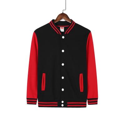 China Wholesale Custom Made Viable Embroidery Print White Varsity Jackets Black And Red Jacket Mens Winter Baseball Fashion Streetwear for sale