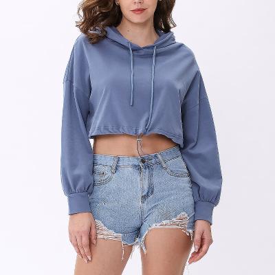 China Anti-pilling Women Grow Top Blank Pullover Hoodies Bulk Logo Plain Streetwear Hoodies Custom Made High Quality Wholesale for sale