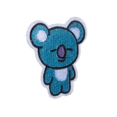 China Manufacturer 3D Wholesale Bestselling Cute Animal Graphic Embroidered Custom Logo Badge Chenille Patches For Clothes for sale